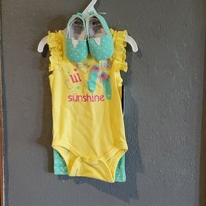 NWT Baby gear 3-6mo 3piece outfit